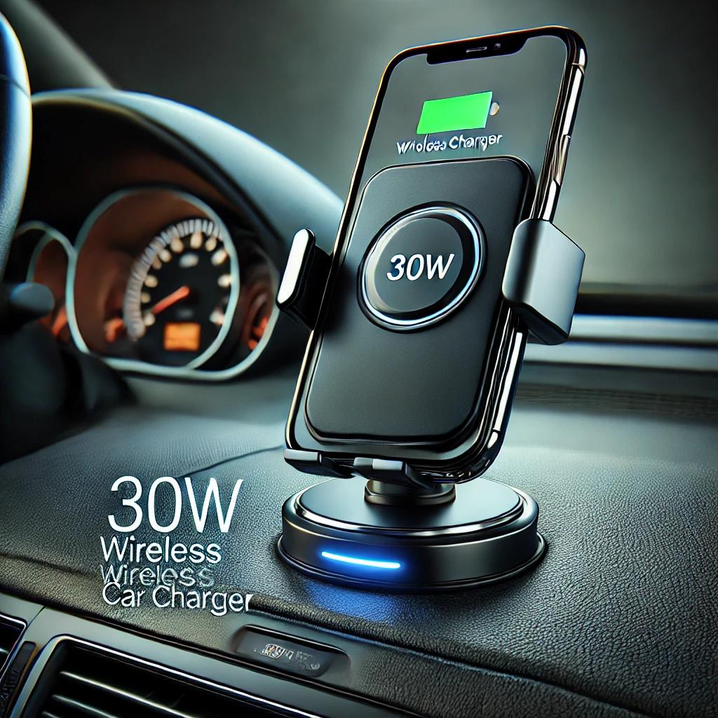 30W Car Wireless Charger- Supporto Magnetico con Ricarica Rapida Valentina Essentials